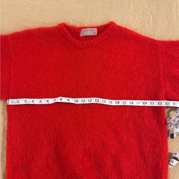 Red mohair vintage sweater - Picture 6 of 6